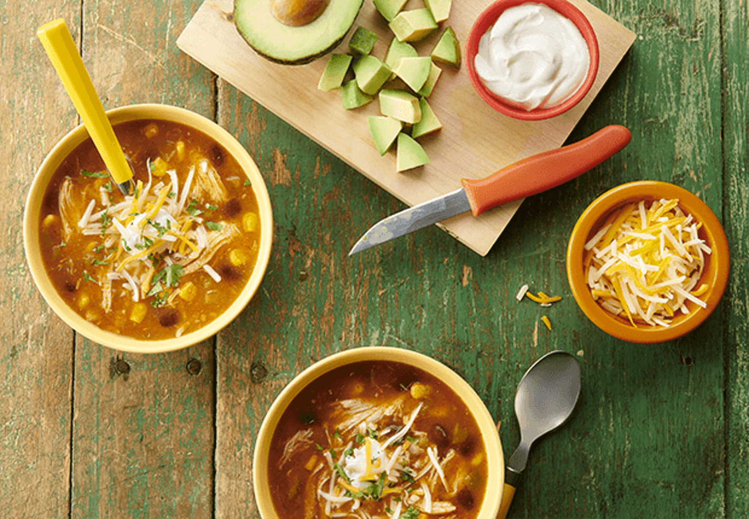 Slow-Cooker Chicken Enchilada Soup